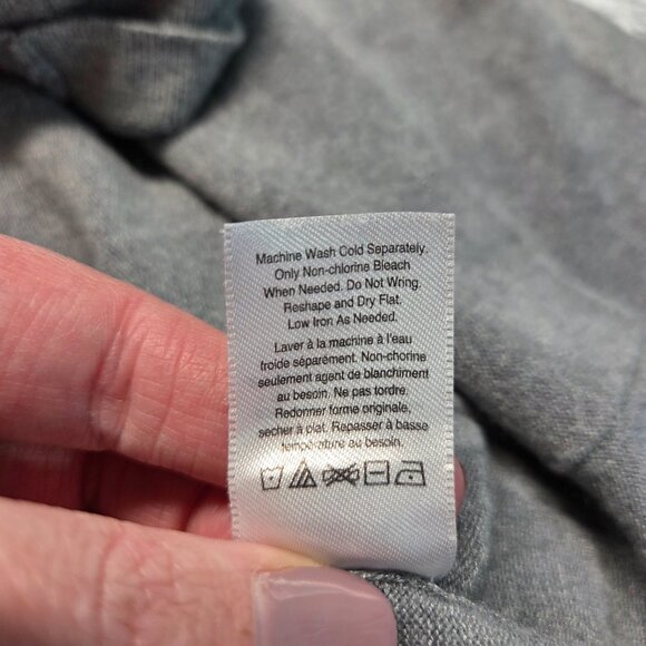 Coldwater Creek 2X Gray V Neck Pullover Oversized Casual Shortsleeve Sweater - Picture 10 of 10